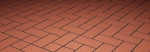 Тротуарная клинкерная брусчатка Керамейя, Рубин(красный), 200*100*45 мм