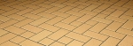 Тротуарная клинкерная брусчатка Керамейя, Янтарь(желтый), 200*100*45 мм
